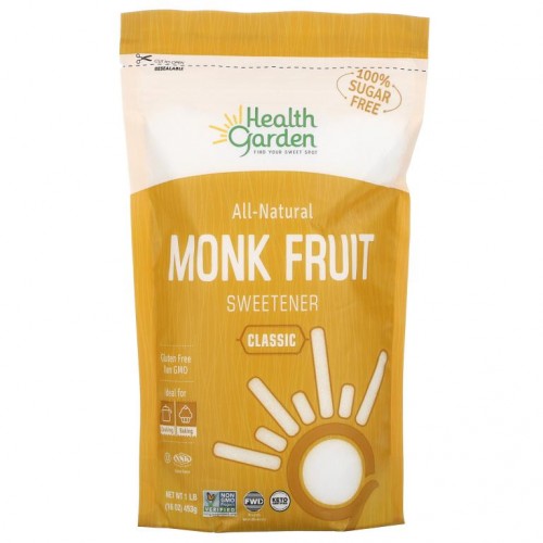 Health Garden, 100% 천연 나한과 감미료, 클래식, 453g(1lb)