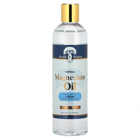 Health and Wisdom, 마그네슘 오일, 12 fl oz (355 ml)