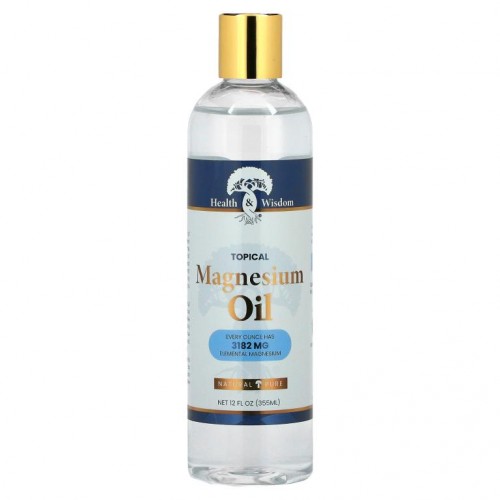 Health and Wisdom, 마그네슘 오일, 12 fl oz (355 ml)