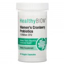 HealthyBiom, 우먼즈 크랜베리 프로바이오틱, 100억 CFU, 베지 캡슐 90정