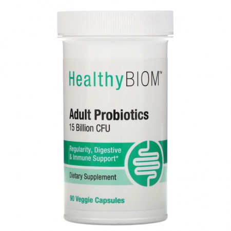 HealthyBiom, 성인용 프로바이오틱, 150억 CFU, 베지 캡슐 90정