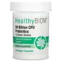 HealthyBiom, 500억 CFU 프로바이오틱, 12종 활성 균주, 베지 캡슐 30정