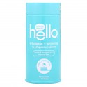 Hello, 치석 방지 + 미백 치약 정제, 천연 페퍼민트, 60정