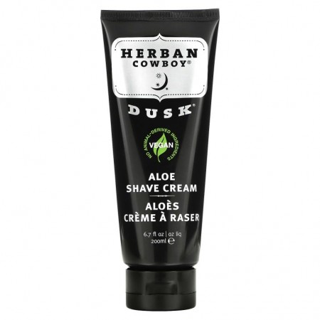 Herban Cowboy, 알로에 면도 크림, Dusk, 200ml(6.7fl oz)