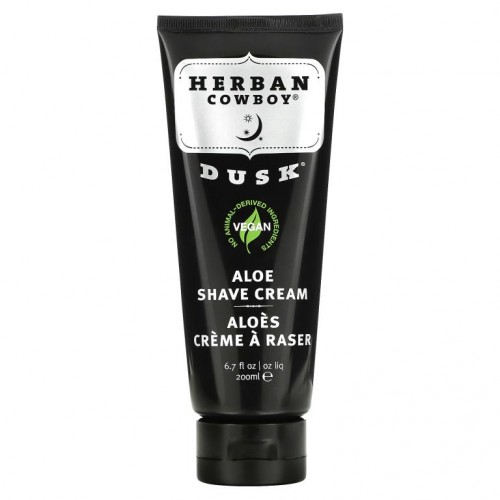 Herban Cowboy, 알로에 면도 크림, Dusk, 200ml(6.7fl oz)