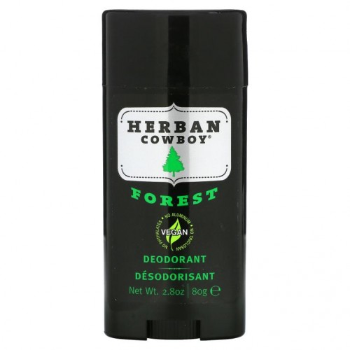 Herban Cowboy, 데오드란트, Forest, 2.8 oz (80 g)