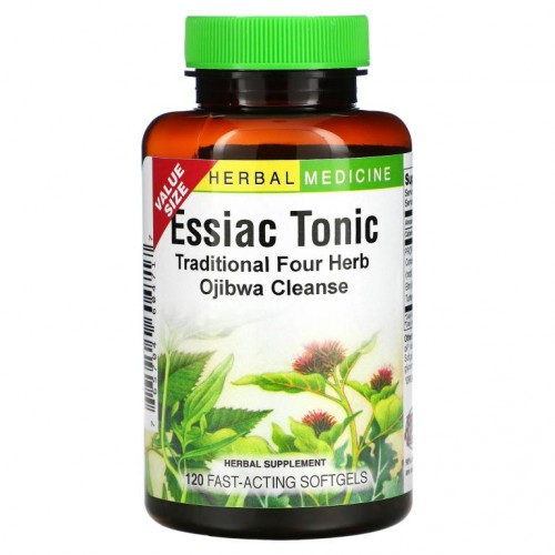 Herbs Etc., 에시악 토닉, 효과 빠른 소프트젤 120정