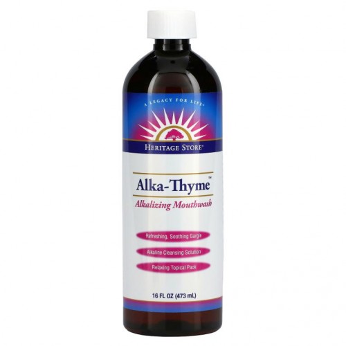 Heritage Store, Alka-Thyme 구강 청결제, 473ml(16fl oz)
