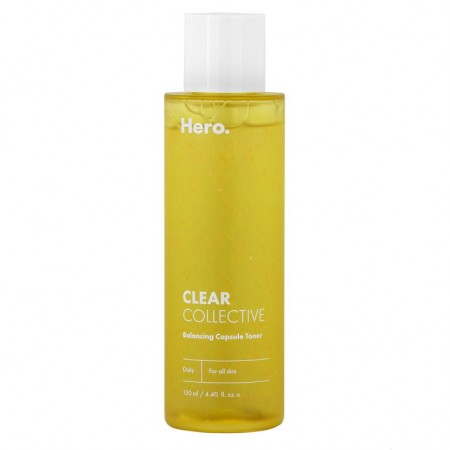 Hero Cosmetics, 클리어 콜렉티브, 밸런싱 캡슐 토너, 130ml(4.40fl oz)