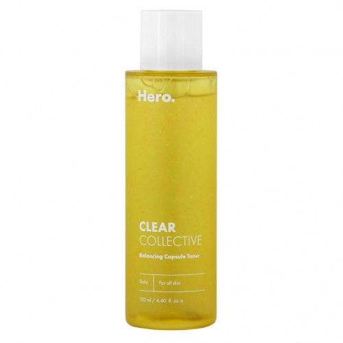 Hero Cosmetics, 클리어 콜렉티브, 밸런싱 캡슐 토너, 130ml(4.40fl oz)