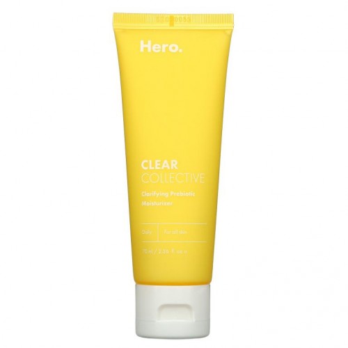 Hero Cosmetics, 클리어 콜렉티브, 클래리파잉 프리바이오틱 모이스처라이저, 70ml(2.36fl oz)