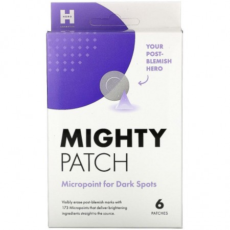 Hero Cosmetics, 마이티 패치, 다크 스팟용 Micropoint, 6매입