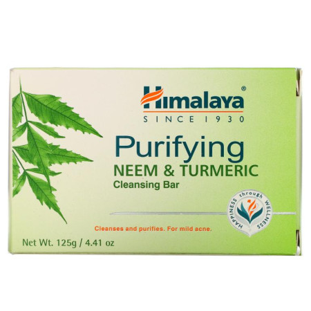 Himalaya, 퓨리파잉 클렌징 바, 인도 멀구슬나무 & 강황, 125g(4.41oz)