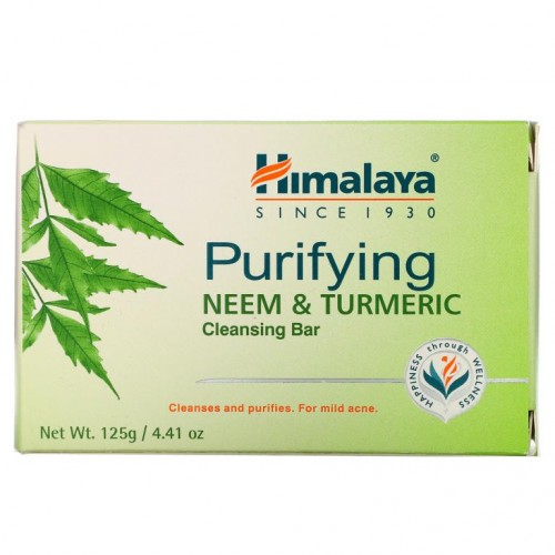 Himalaya, 퓨리파잉 클렌징 바, 인도 멀구슬나무 & 강황, 125g(4.41oz)