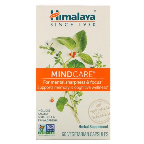 Himalaya, 마인드 케어, 60 식물성 캡슐