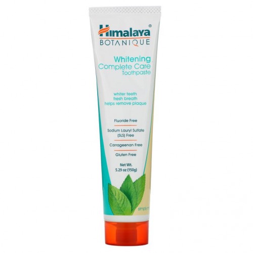 Himalaya, 보타니크(Botanique), 화이트닝 컴플리트 케어 치약(Whitening Complete Care Toothpaste), 심플리 민트(Simply Mint), 5.29 oz (150 g)