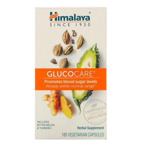 Himalaya, GlucoCare, 180 식물성 캡슐