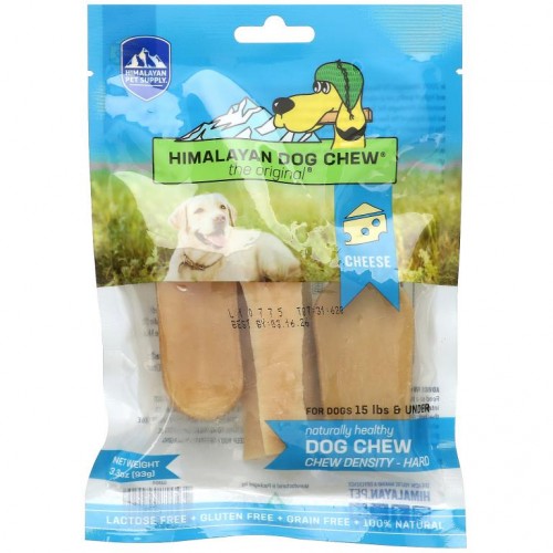 Himalayan Pet Supply, Himalayan Dog Chew, Hard, For Dogs 15 lbs & Under, Cheese, 3.3 oz (93 g)