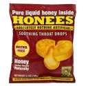 Honees, 수딩 스로트 캔디, 꿀, 킹사이즈 캔디 20개