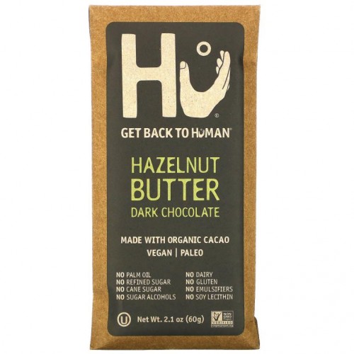 Hu, 헤이즐넛 버터, 다크 초콜릿, 60g(2.1oz)