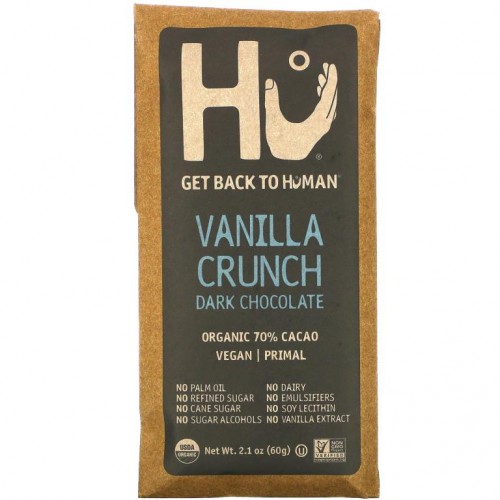 Hu, 바닐라 크런치 다크 초콜릿, 60g(2.1oz)