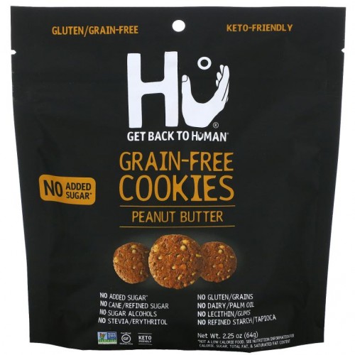 Hu, Grain-Free Cookies, Peanut Butter, 2.25 oz (64 g)