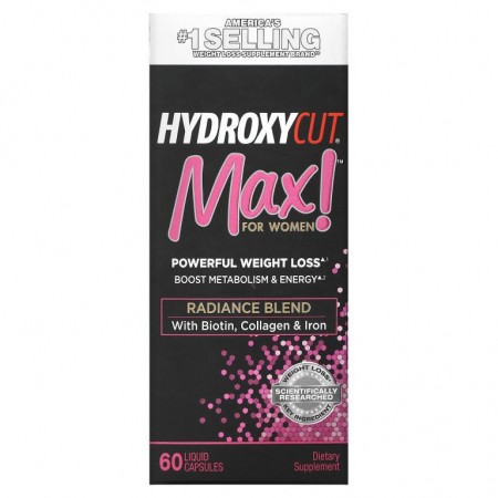 Hydroxycut, Max! 여성용, 속방형 액상 캡슐 60정