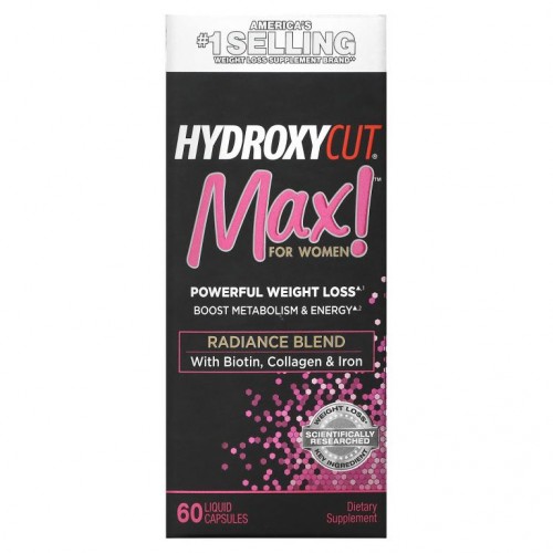 Hydroxycut, Max! 여성용, 속방형 액상 캡슐 60정