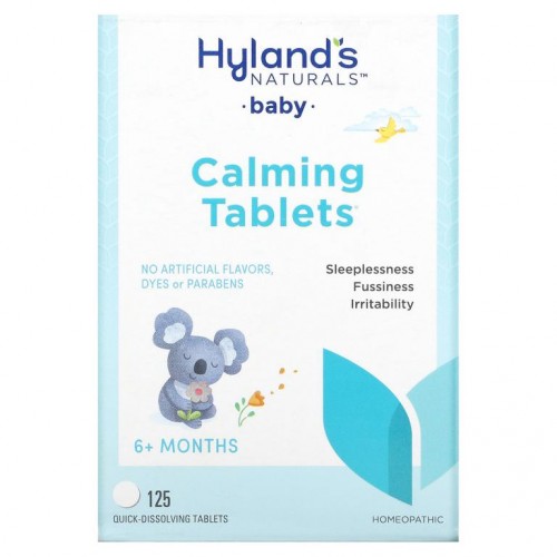 Hyland's, 유아용, 진정용 정제, 만 6개월 이상, 빠른 용해 정제 125정