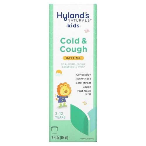 Hyland's, 4 Kids, 콜드앤코프, 데이타임, 만 2~12세, 118ml(4fl oz)