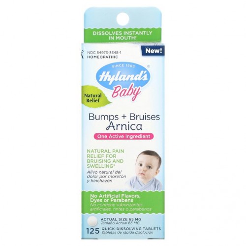 Hyland's, Baby, Bumps + Bruises with Arnica, 125 Quick-Dissolving Tablets