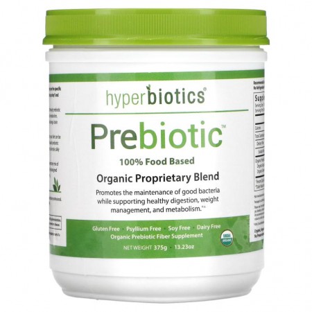 Hyperbiotics, Prebiotic, 유기농 특허 혼합물, 375g(13.23oz)