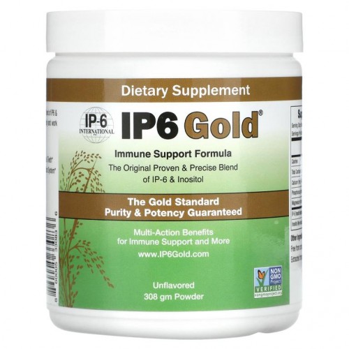 IP-6 International, IP6 Gold, 면역력 지원 포뮬라 분말, 무맛, 308g