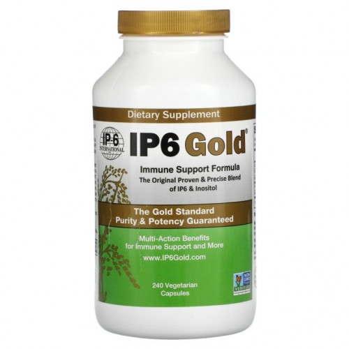 IP-6 International, IP6 Gold, 면역력 지원 포뮬라, 베지 캡슐 240정
