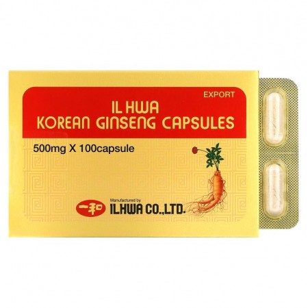 Ilhwa, 코레언 진셍 캡슐, 500 밀리그램, 100 캡슐