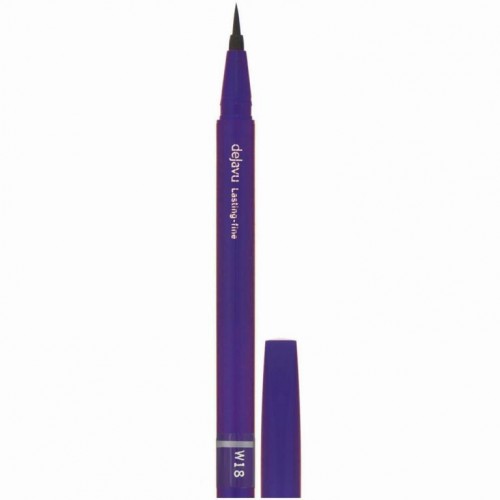 Imju, Dejavu, 래스팅 파인 펠트 팁 리퀴드 아이라이너, 글로시 블랙, 0.55ml(0.01oz)