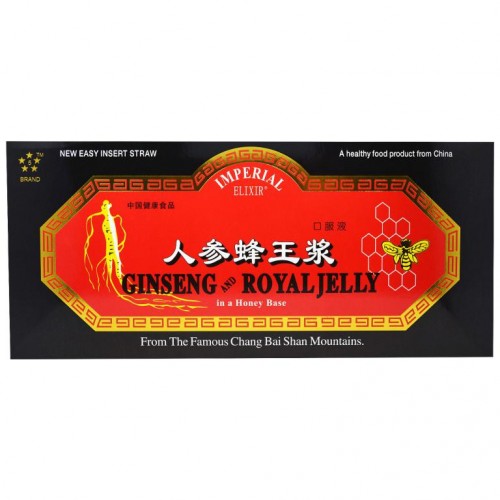 Imperial Elixir, 인삼 및 로열젤리, 10병, 각 10ml(0.34fl oz)