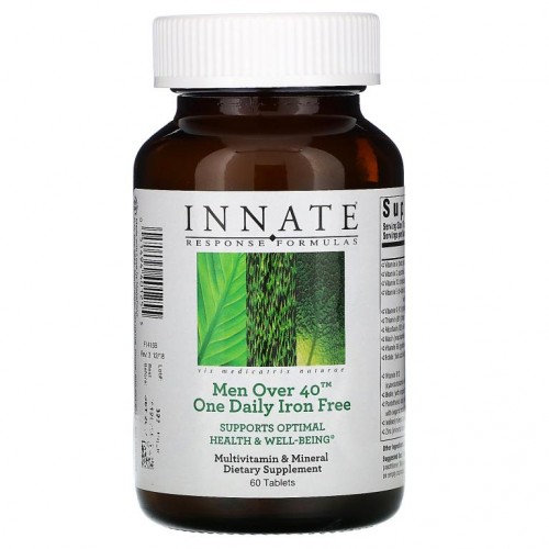 Innate Response Formulas, 40세 이상 남성용 One Daily, 철분 무함유, 60정