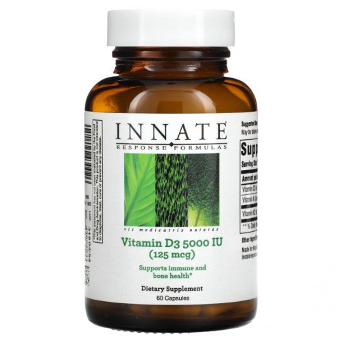 Innate Response Formulas, 비타민D3, 5,000IU(125mcg), 캡슐 60정