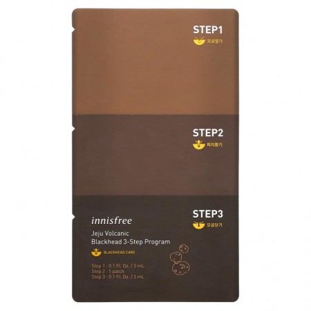 Innisfree, Jeju Volcanic Blackhead 3-Step Program, 1 Set