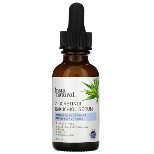 InstaNatural, 2.5% 레티놀 바쿠치올 세럼, 30ml(1fl oz)