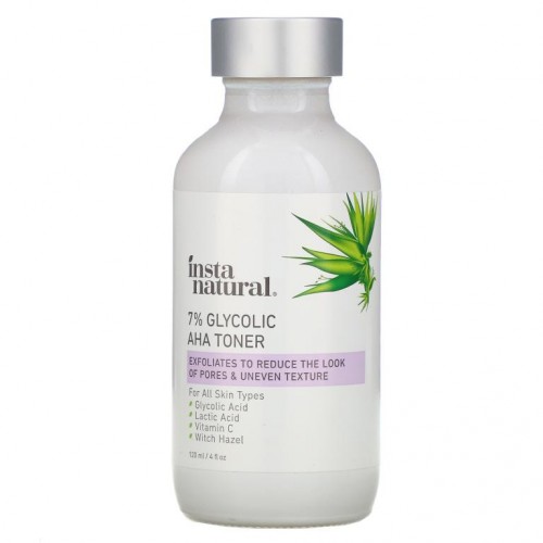 InstaNatural, 7% 글라이콜릭 AHA 토너, 120ml(4fl oz)