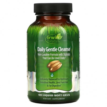 Irwin Naturals, 데일리 젠틀 세척, 60 액상 소프트 젤