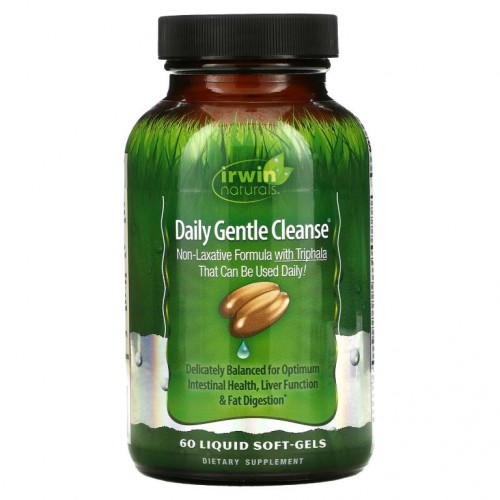 Irwin Naturals, 데일리 젠틀 세척, 60 액상 소프트 젤
