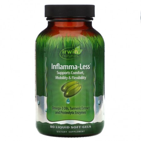 Irwin Naturals, 인플래머-레스, 80 리퀴드 소프트-겔