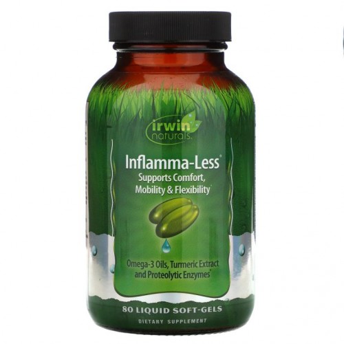 Irwin Naturals, 인플래머-레스, 80 리퀴드 소프트-겔