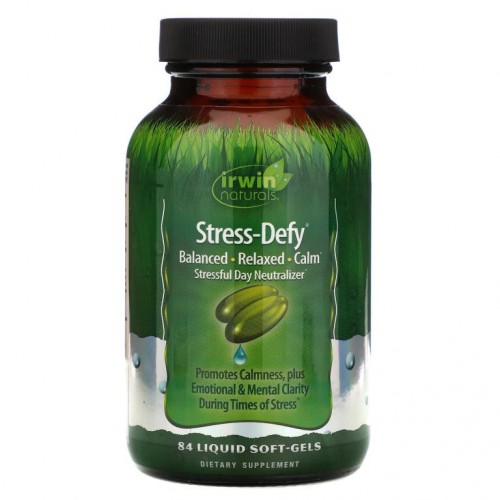 Irwin Naturals, 스트레스-디파이, 84 액체 소프트젤
