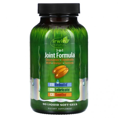 Irwin Naturals, 3-인-1 조인트 포뮬러, 90 액상 소프트젤