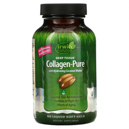 Irwin Naturals, Collagen-Pure, 딥 티슈, 액상 소프트젤 80정