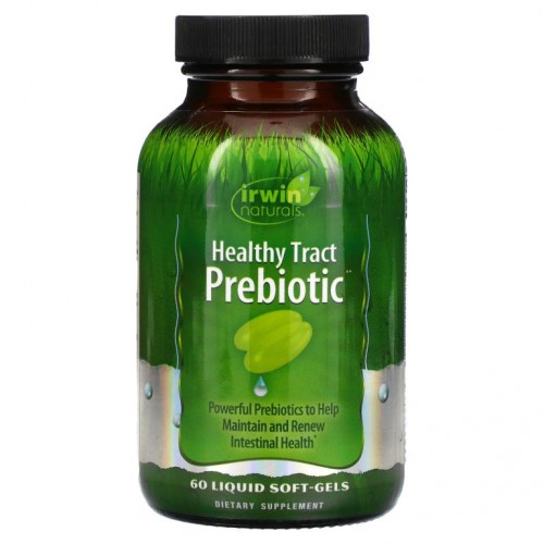 Irwin Naturals, Healthy Tract Prebiotic, 액상 소프트젤 60정